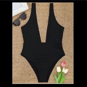 Sexy Black one piece Bathing suit